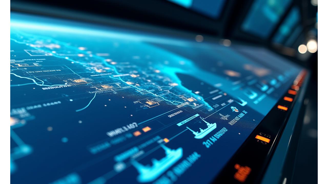 フリート監視ダッシュボードと船舶配置マップ