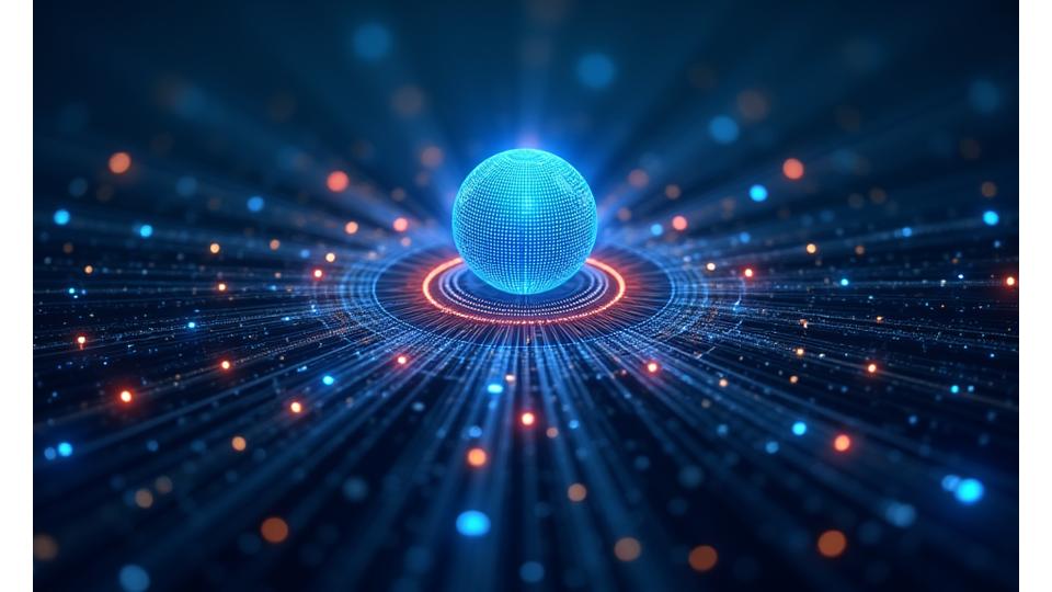 データのセキュリティと合法的なアクセスを示す抽象的な描写